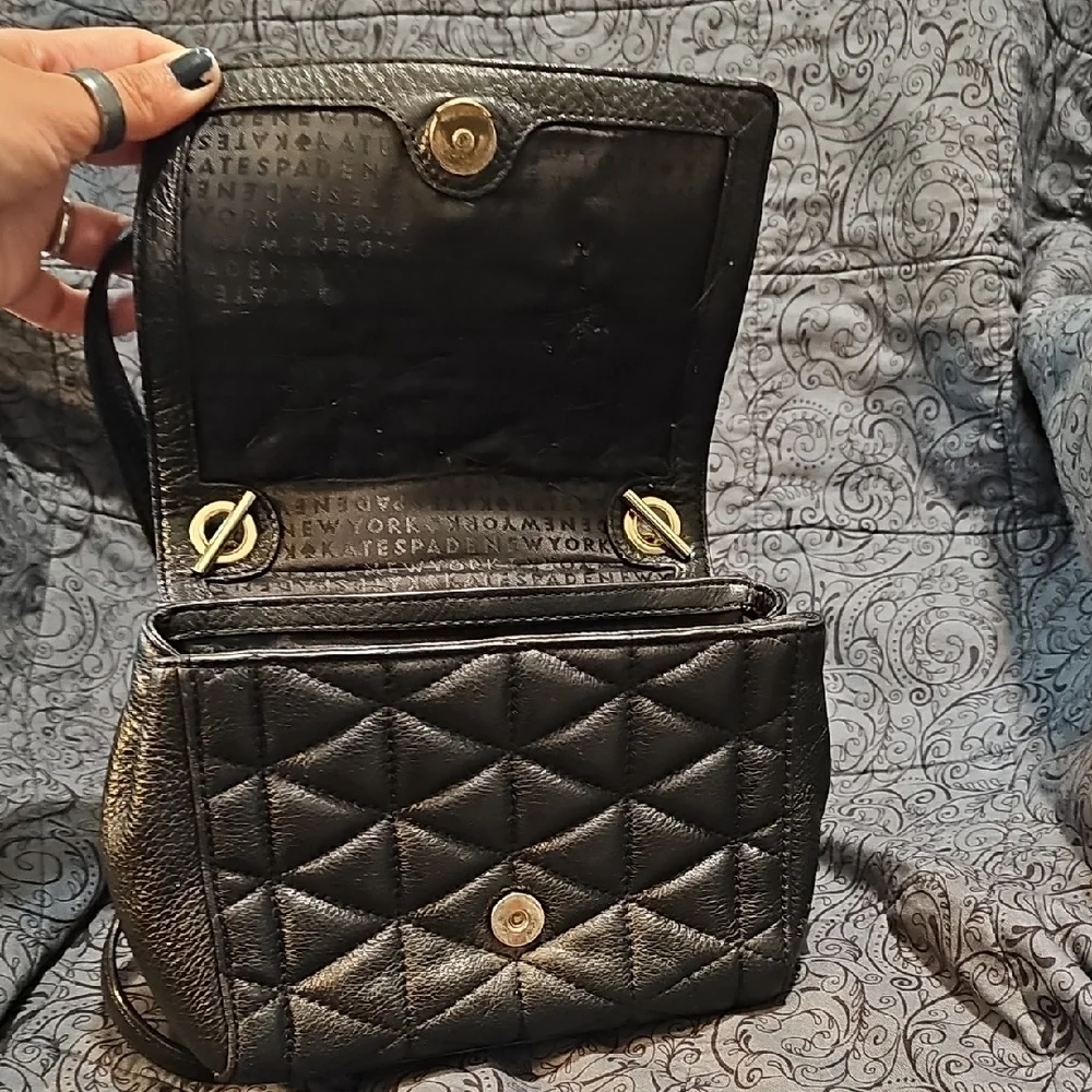 Kate Spade Metallic Quilted Crossbody Bag - Picture 4 of 11